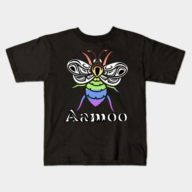 Pride Ally Aamoo (Bee) Kids T-Shirt by KendraHowland.Art.Scroll